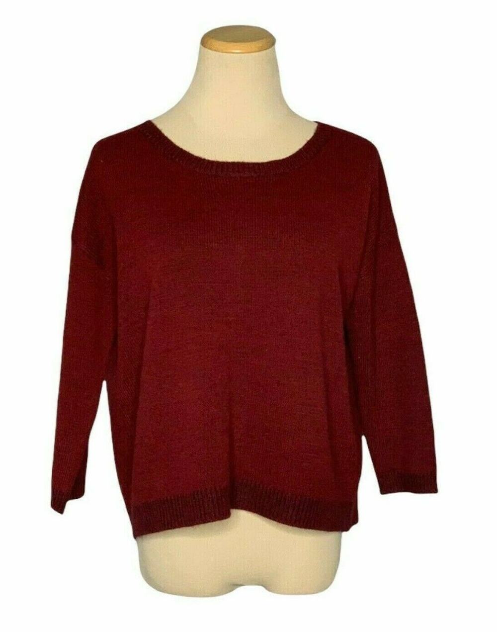 BB Dakota red split back oversized sweater size XS